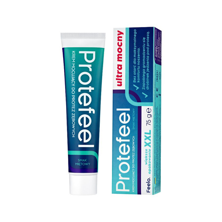 Feelo Protefeel Krem do protez zębowych ultra mocny 75 g